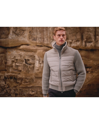 Corneliani - Bomber lambskin and cashmere - Taupe