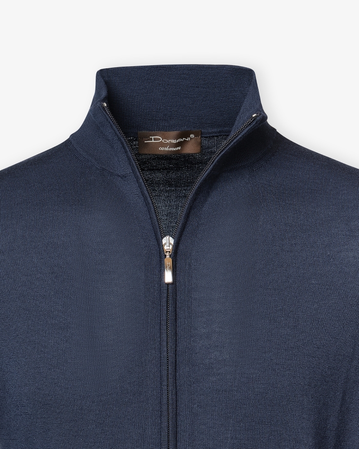 DORIANI CASHMERE Doriani Cashmere - Full zip cashmere - Navy