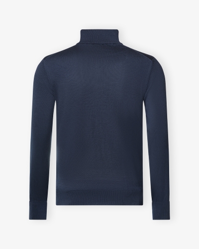 Doriani Cashmere - Full zip cashmere - Navy