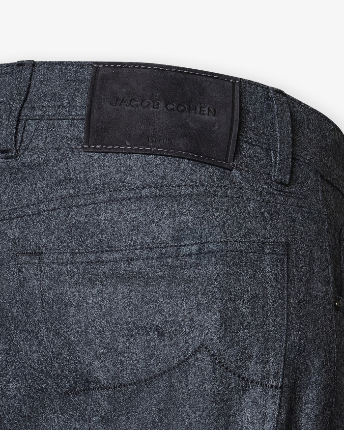 JACOB COHËN JC - Bard 5-pocket - Flannel - Dark grey