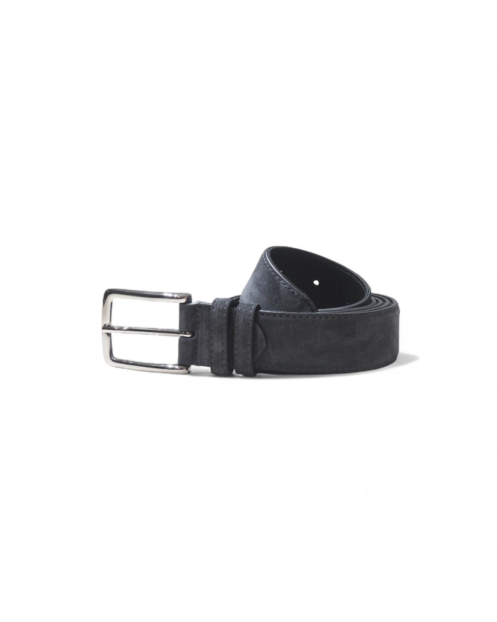 BONTONI Bontoni - Adjustable belt Magnifico calfskin - Grey suede