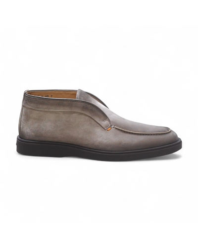 Santoni - Desert boot calf silk suede - Taupe