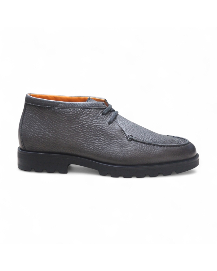 SANTONI Santoni - Calf leather desert boot rock - Grey