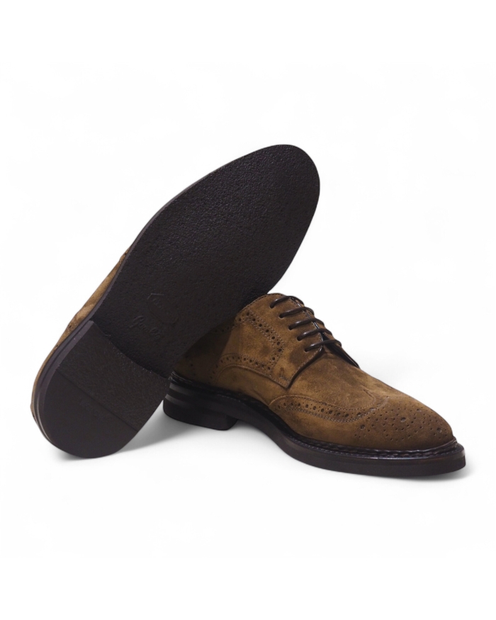 BONTONI Bontoni - Derby calf suede - Brown