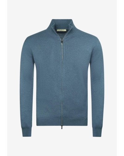 Fioroni - Full zip cashmere - Lavender blue
