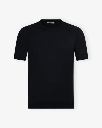 Fioroni - T-shirt pure new wool - Navy