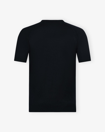 Fioroni - T-shirt pure new wool - Navy