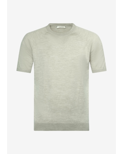 Fioroni - T-shirt pure new wool - Taupe