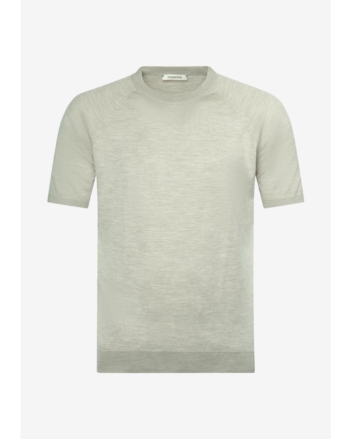 FIORONI Fioroni - T-shirt pure new wool - Taupe