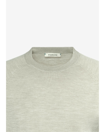 Fioroni - T-shirt pure new wool - Taupe