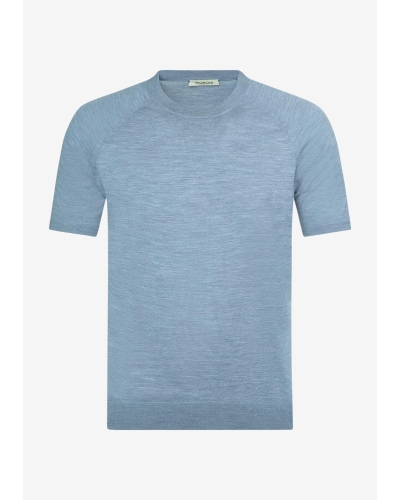 Fioroni - T-shirt pure new wool - Lavender blue