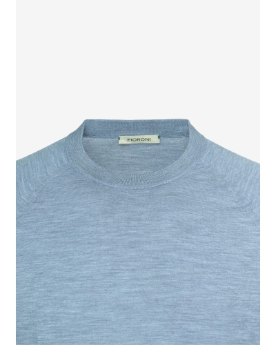 Fioroni - T-shirt pure new wool - Lavender blue
