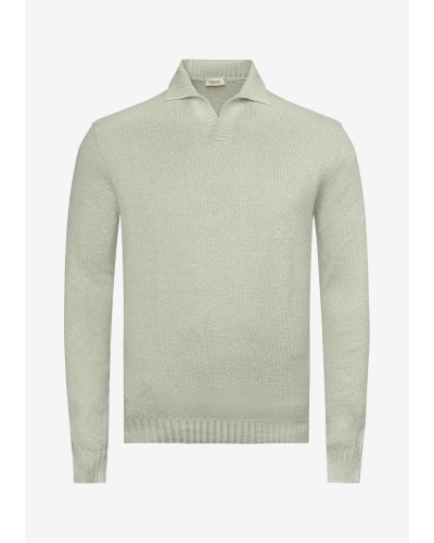 Fioroni - Buttonless polo cotton - Taupe