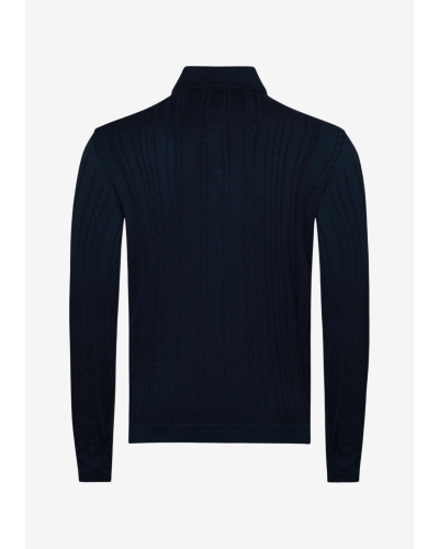 Maurizio Baldassari - Knitted shirt silk cotton - Navy