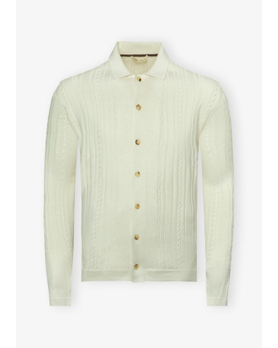 Maurizio Baldassari - Knitted shirt silk cotton - Offwhite