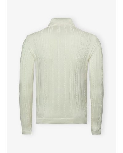 Maurizio Baldassari - Knitted shirt silk cotton - Offwhite