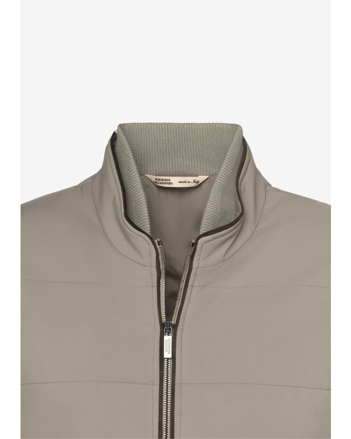 MAURIZIO BALDASSARI Maurizio Baldassari - Gilet woven with wool - Taupe