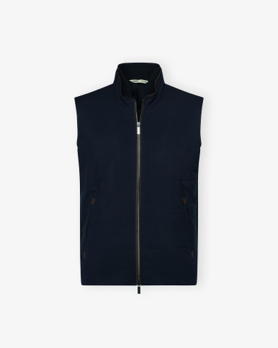 Maurizio Baldassari - Gilet woven with wool - Navy