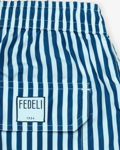 Fedeli - Swimtrunk Madeira Airstop - Stripes navy
