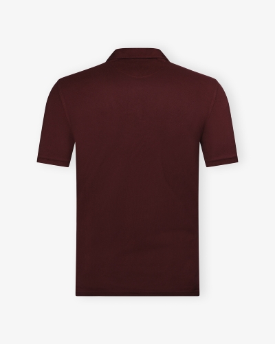 Fedeli - Polo piquet short sleeve - Bordeaux
