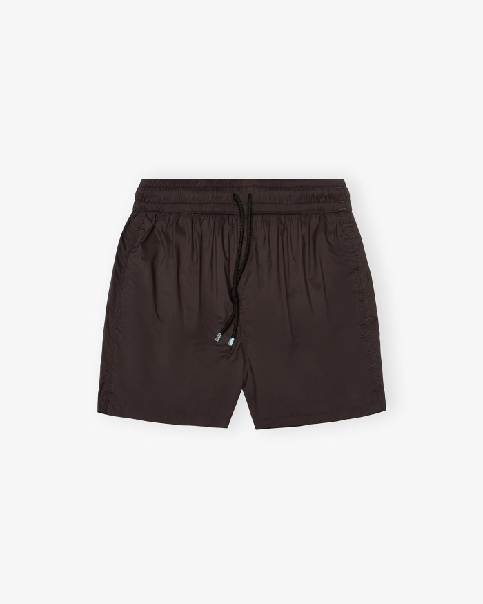 FEDELI Fedeli - Swimtrunk Madeira Airstop - Dark brown