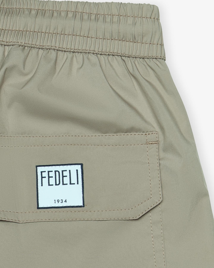 FEDELI Fedeli - Swimtrunk Madeira Airstop - Taupe