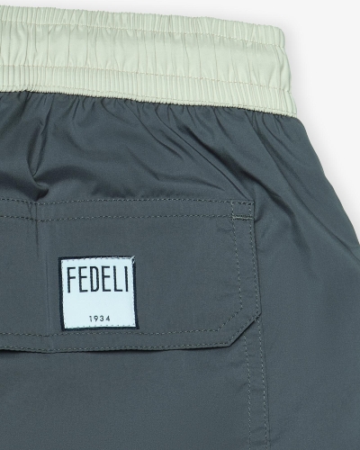 Fedeli - Swimtrunk Tahiti bicolore - Blue steel