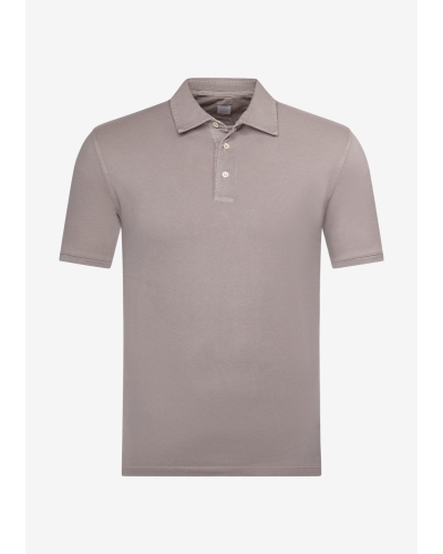 Fedeli - Polo piquet short sleeve - Greige
