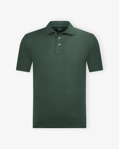 Fedeli - Polo piquet short sleeve - Olive green
