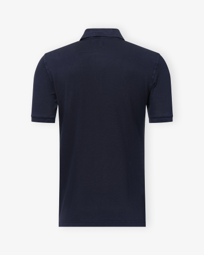 Fedeli - Polo piquet short sleeve - Dark blue