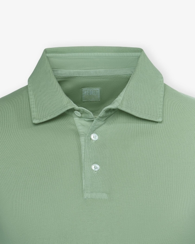 Fedeli - Polo piquet short sleeve - Light green