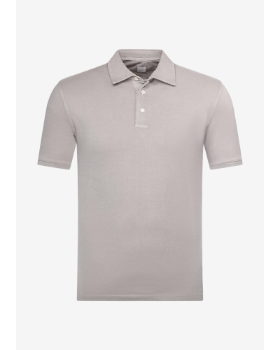 Fedeli - Polo piquet short sleeve - Light grey