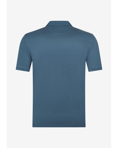 Fedeli - Polo piquet short sleeve - Ocean blue