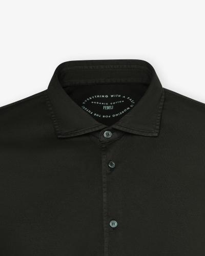 Fedeli - Jersey shirt Jason - Dark brown