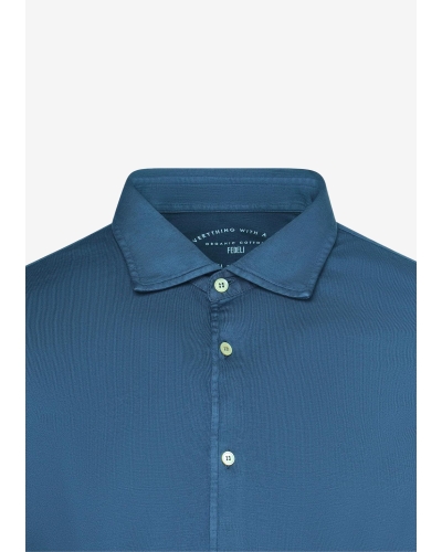 Fedeli - Jersey shirt Jason - Sea blue