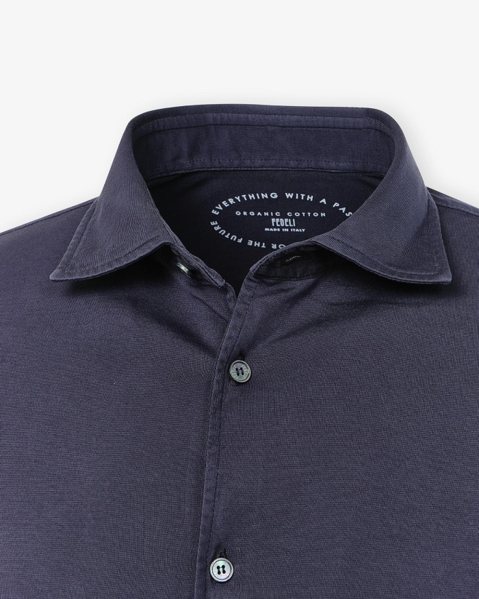 FEDELI Fedeli - Jersey shirt Jason - Navy