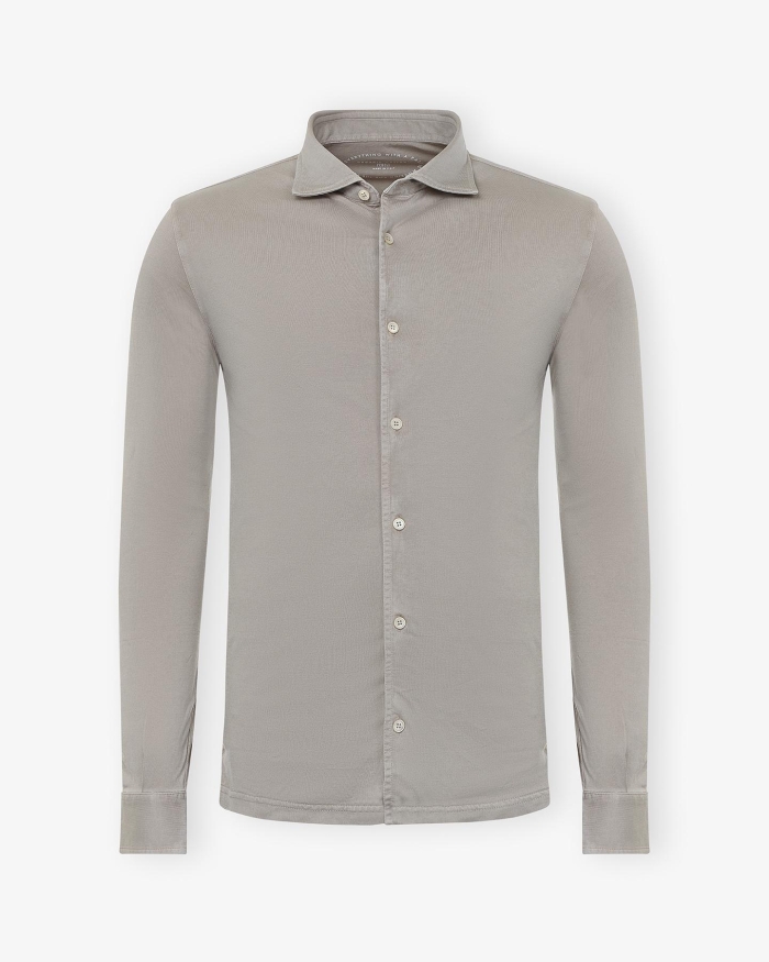 FEDELI Fedeli - Jersey shirt Jason - Taupe