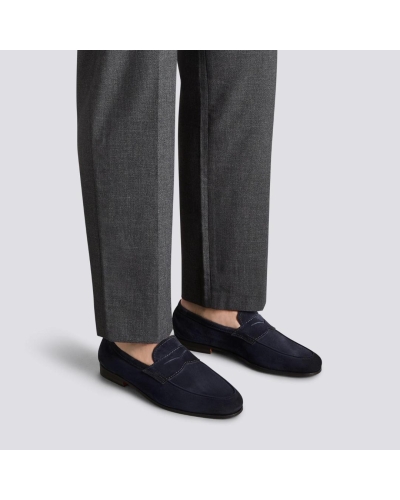 Santoni - Loafer Carlos - Goodyear - Navy