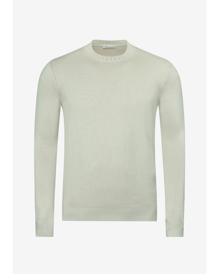 LES HOMMES D'AMSTERDAM LHDA - Round neck cotton - Sand