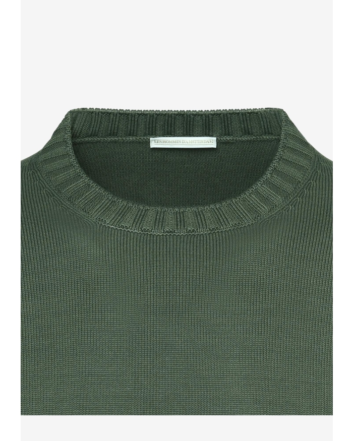 LES HOMMES D'AMSTERDAM LHDA - Round neck cotton - Green