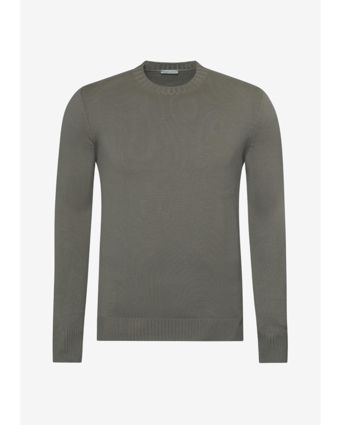 LES HOMMES D'AMSTERDAM LHDA - Round neck cotton - Greige