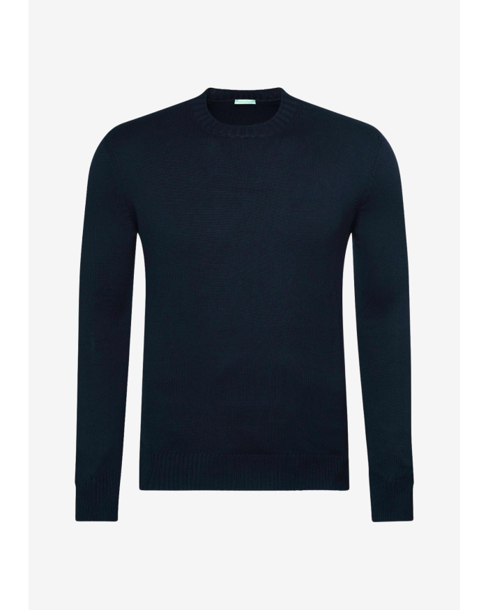LES HOMMES D'AMSTERDAM LHDA - Round neck cotton - Navy