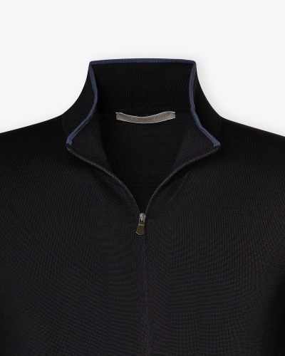LHDA - Full zip cotton silk - Navy