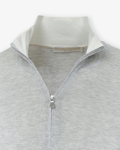 LHDA - Full zip cotton silk - Light grey