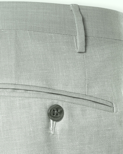 Corneliani - Trousers wool linen - Light olive