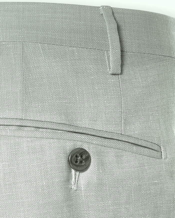 CORNELIANI Corneliani - Trousers wool linen - Light olive