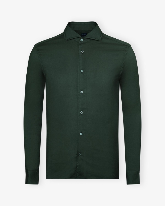 FEDELI Fedeli - Whisper shirt SEAN - Dark green