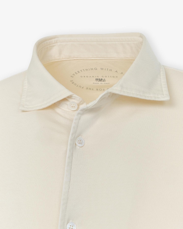FEDELI Fedeli - Jersey shirt Jason - Sand