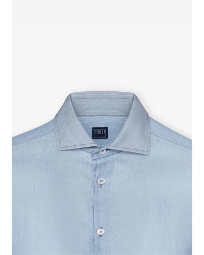 Fedeli - Whisper shirt SEAN - Denim light