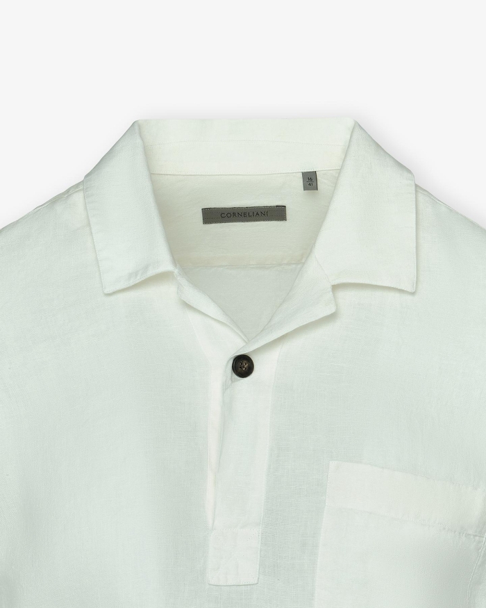 CORNELIANI Corneliani - Bowling shirt long sleeve - Offwhite